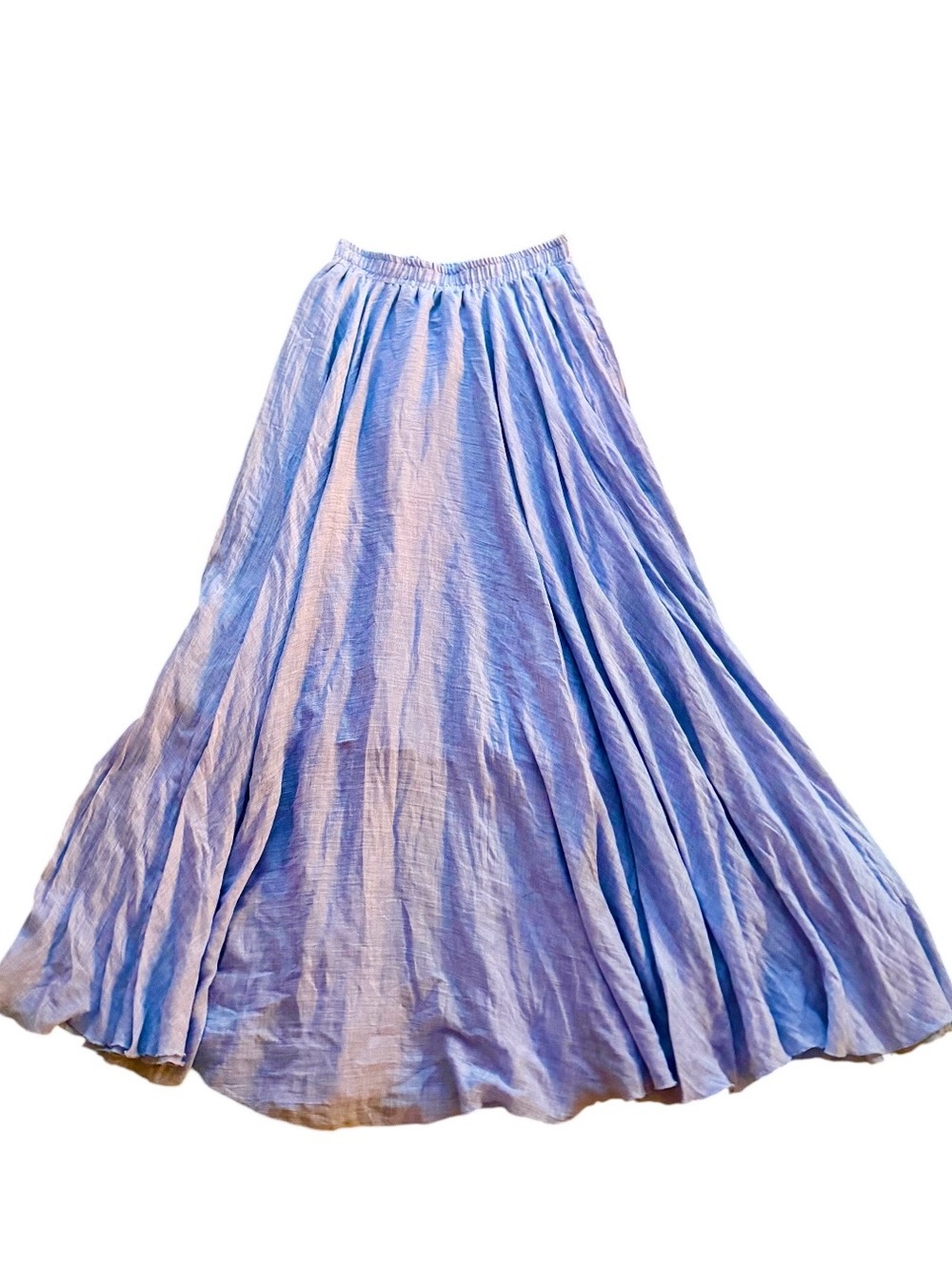 Chic Pale Blue Maxi Skirt - Picture 3 of 3